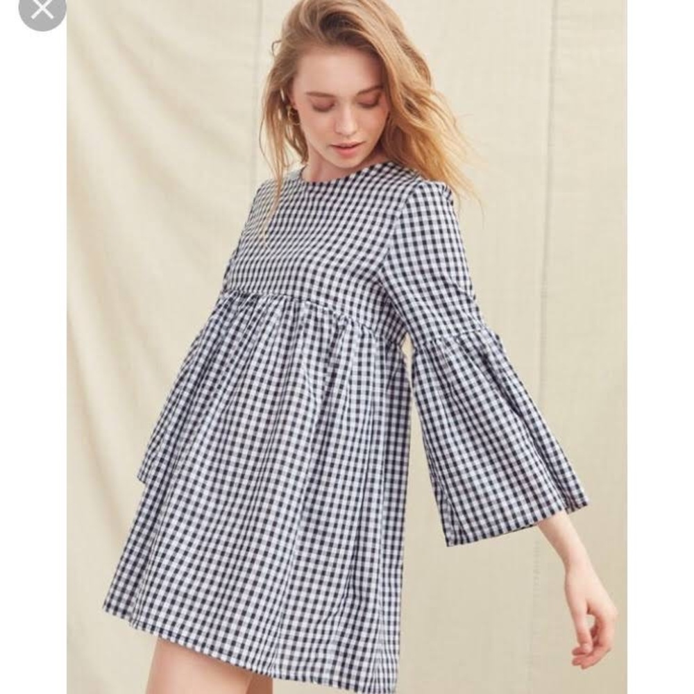 Urban Outfitters babydoll dress gingham